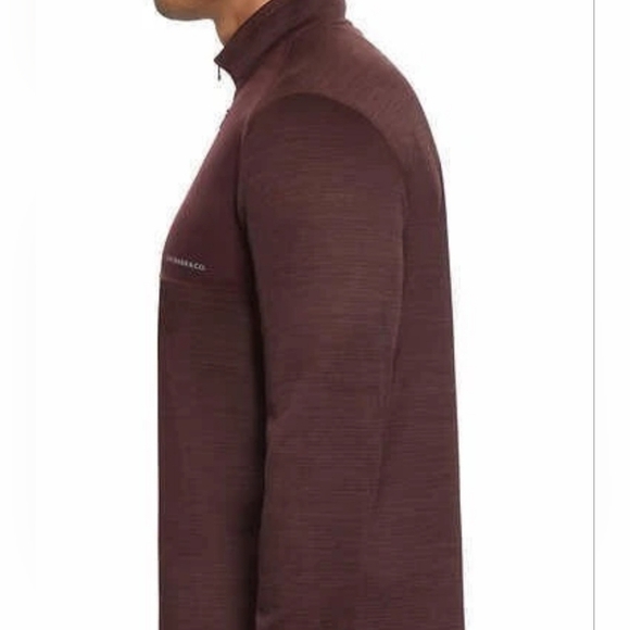 G.H. Bass & Co. Rich Brown Quarter-Zip Pullover NWOT - Picture 2 of 10